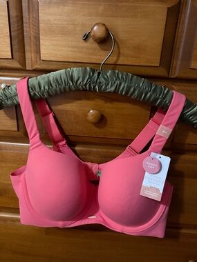 Lane Bryant Cacique Modern Luxe Balconette Bra 40C in Coral